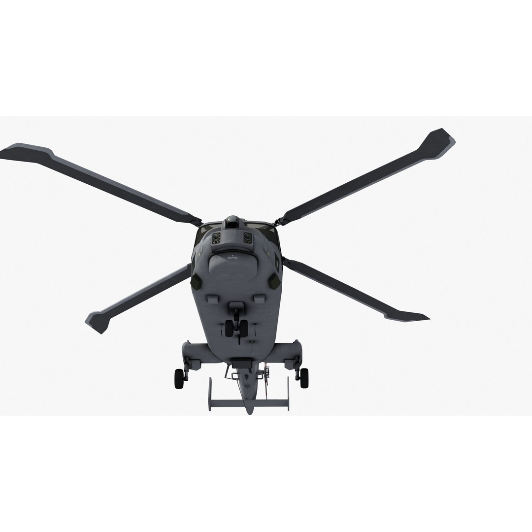 AW159 Navy Wildcat Helicopter 3D Model – PBR Game-Ready Asset, FBX - View 37