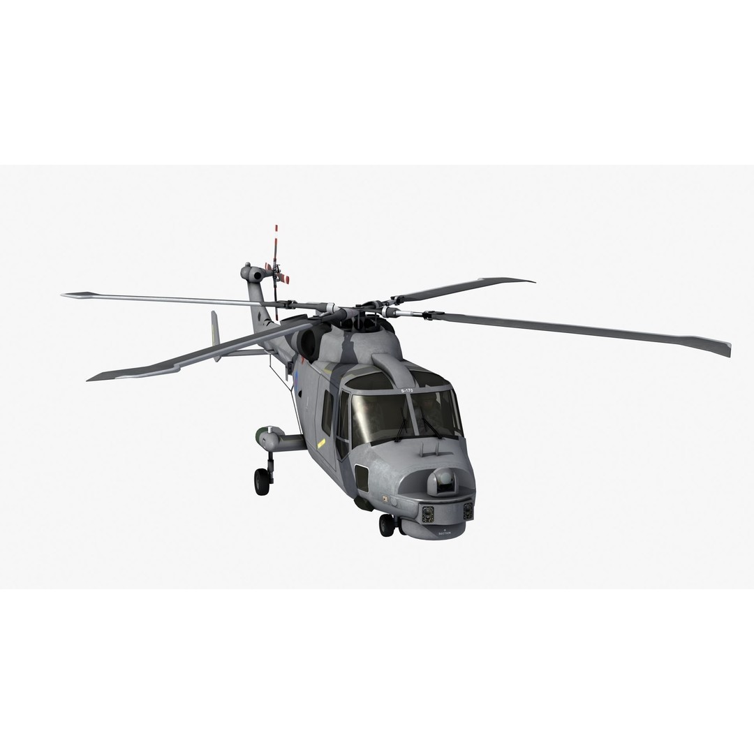 AW159 Navy Wildcat Helicopter 3D Model – PBR Game-Ready Asset, FBX - View 38