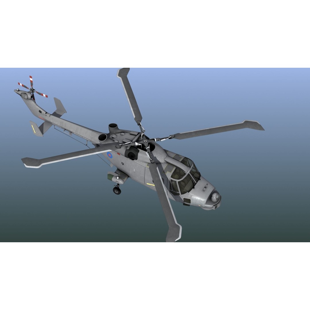 AW159 Navy Wildcat Helicopter 3D Model – PBR Game-Ready Asset, FBX - View 9