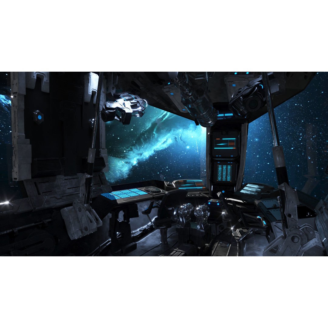 Spaceship Cockpit 3D Model – High Poly Sci-Fi Interior, FBX, OBJ - View 6
