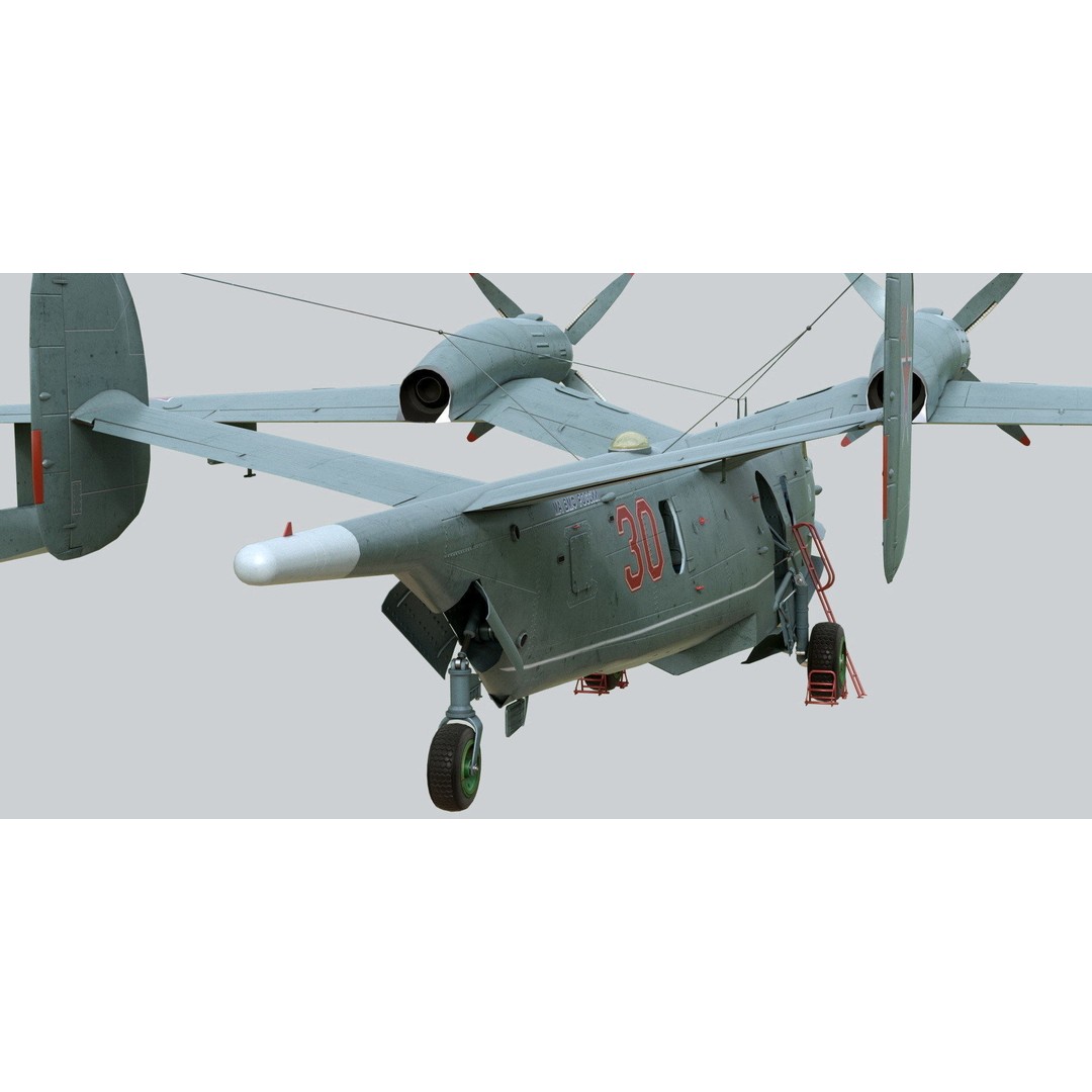 Beriev Be-12 3D Model – Animated Seaplane with Interior, FBX, OBJ - View 11