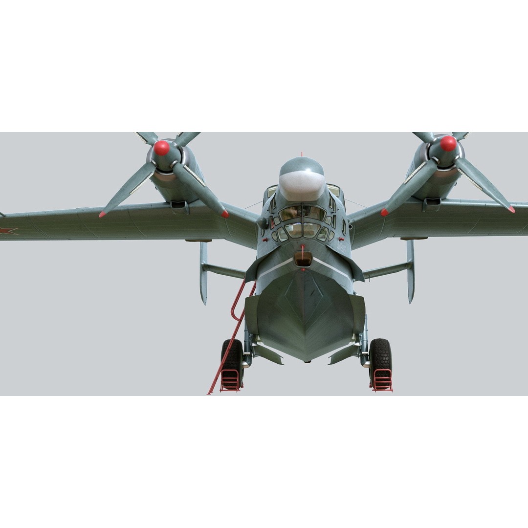 Beriev Be-12 3D Model – Animated Seaplane with Interior, FBX, OBJ - View 14