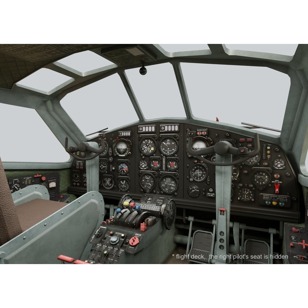 Beriev Be-12 3D Model – Animated Seaplane with Interior, FBX, OBJ - View 17