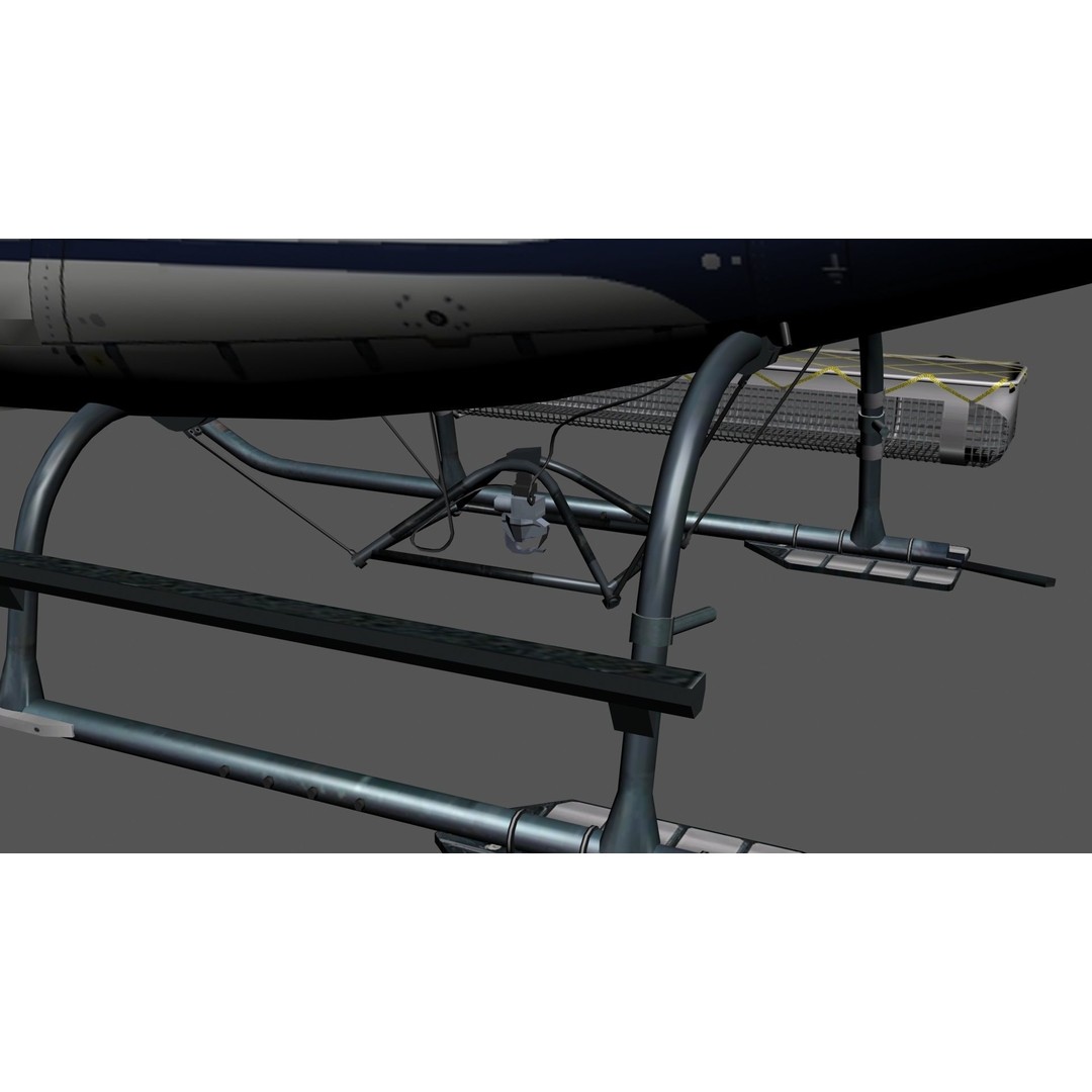 Helicopter 3D Model – Low Poly Game Ready Rigged Asset, FBX
