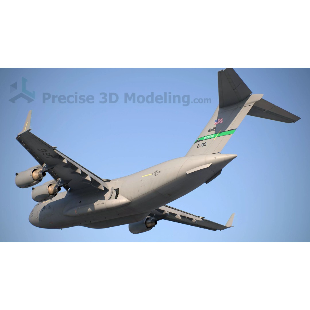 C-17 Globemaster III 3D Model – Ultra Detailed Military Transport Aircraft, FBX - View 18