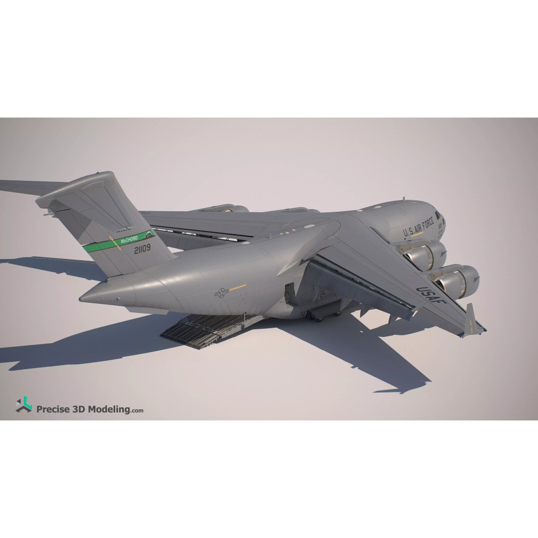 C-17 Globemaster III 3D Model – Ultra Detailed Military Transport Aircraft, FBX - View 19