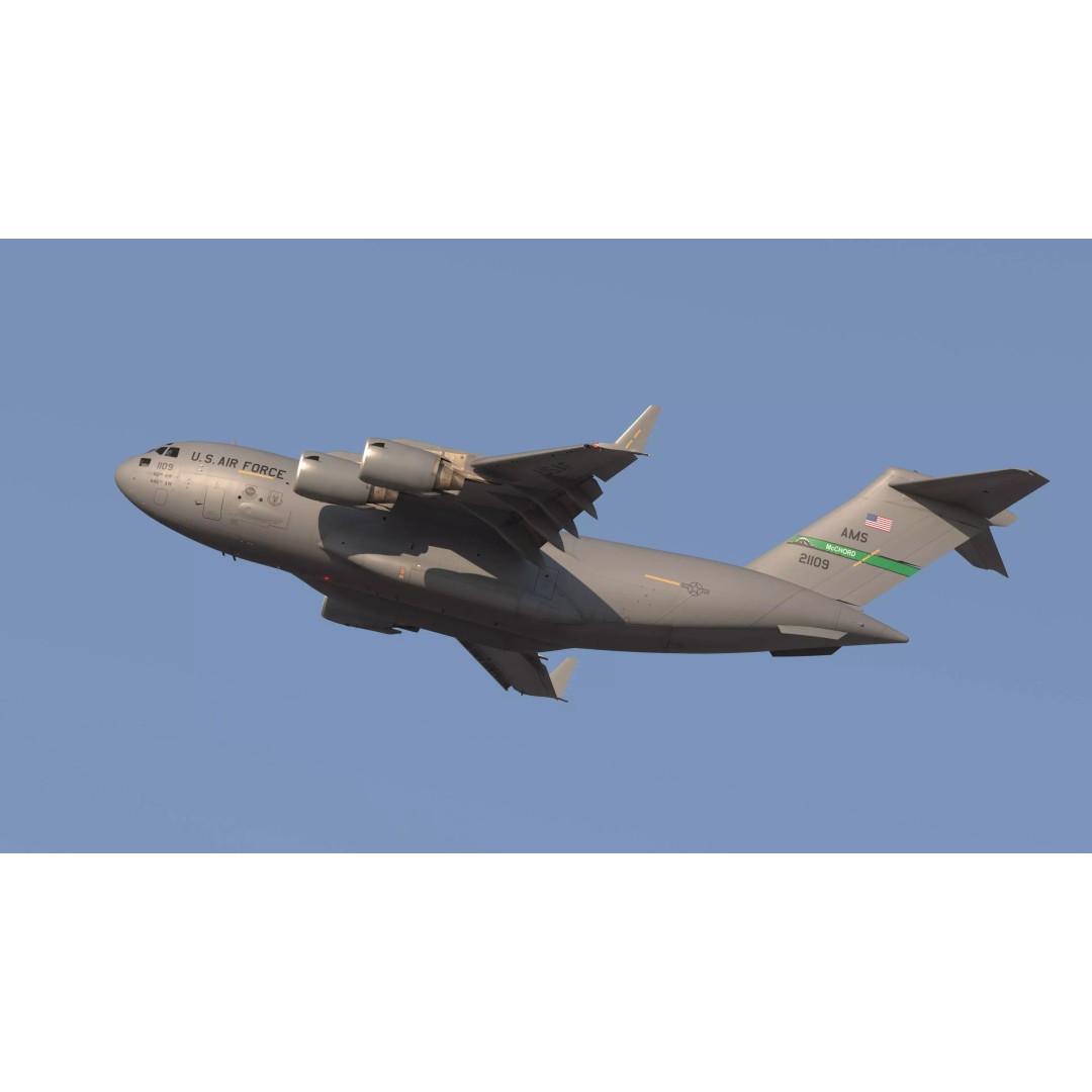 C-17 Globemaster III 3D Model – Ultra Detailed Military Transport Aircraft, FBX - View 20
