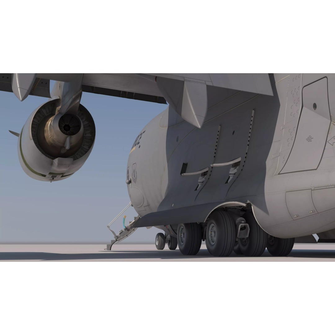 C-17 Globemaster III 3D Model – Ultra Detailed Military Transport Aircraft, FBX - View 21