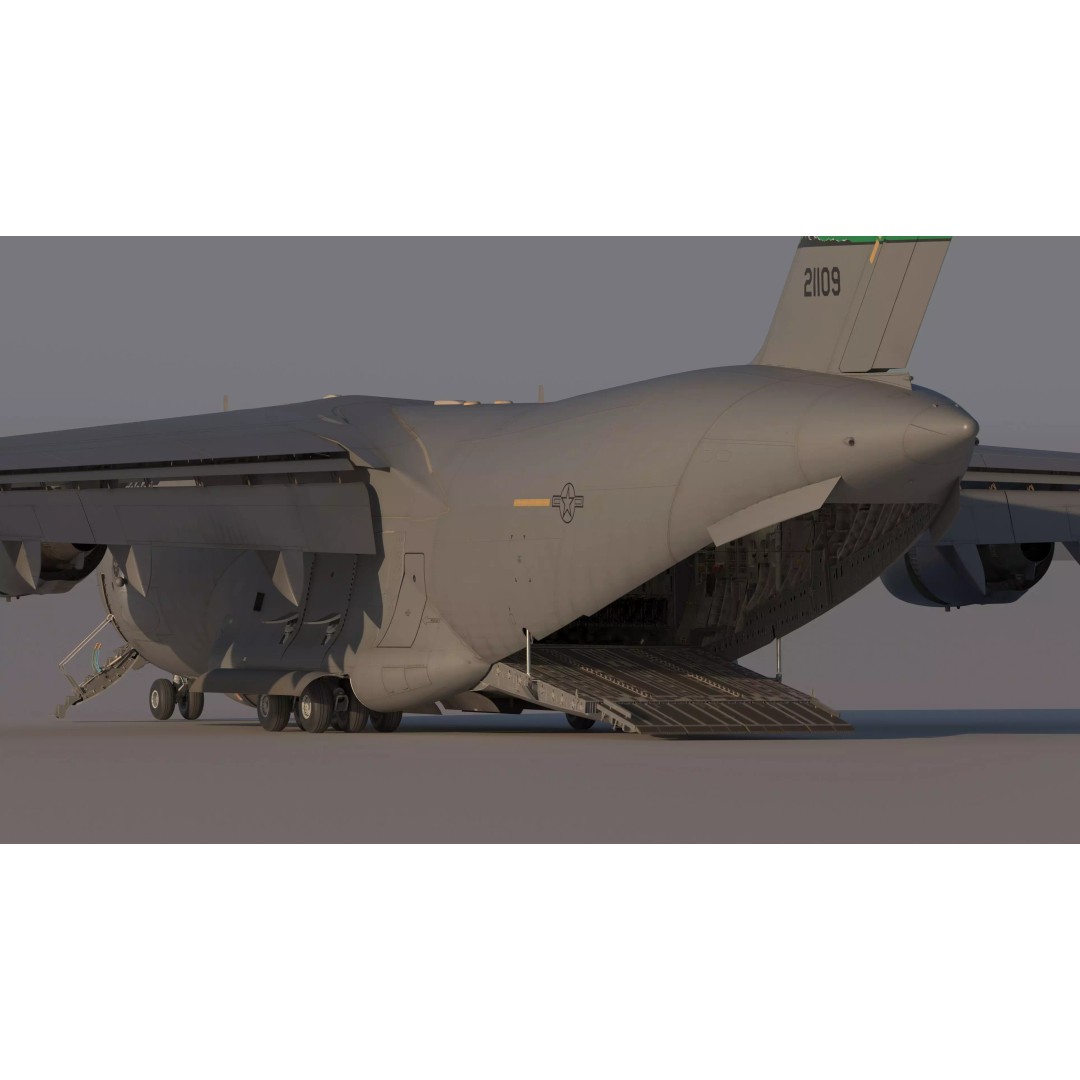 C-17 Globemaster III 3D Model – Ultra Detailed Military Transport Aircraft, FBX - View 22