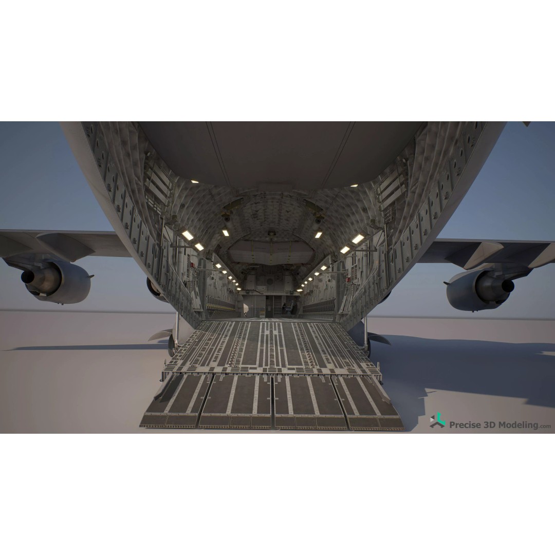 C-17 Globemaster III 3D Model – Ultra Detailed Military Transport Aircraft, FBX - View 25