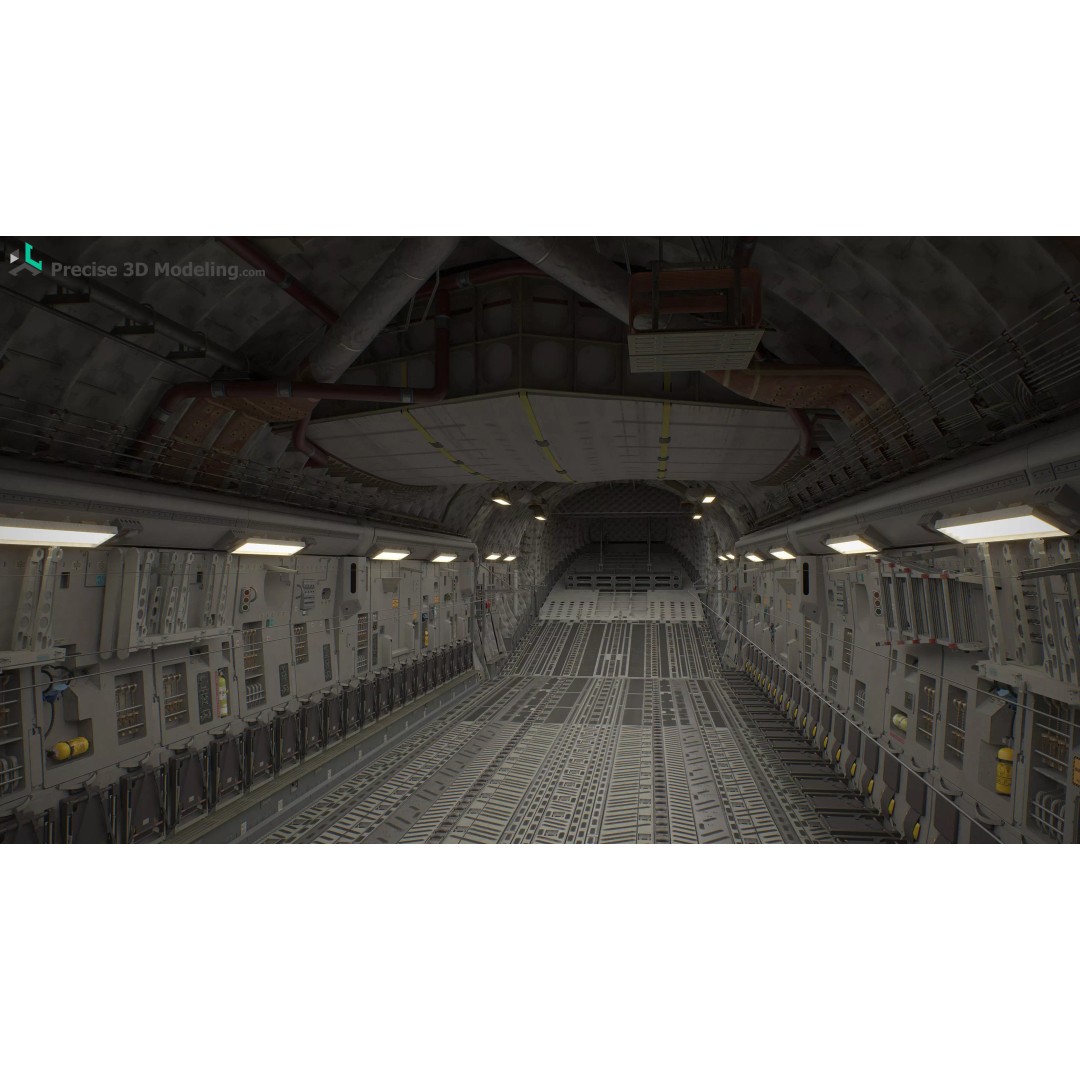 C-17 Globemaster III 3D Model – Ultra Detailed Military Transport Aircraft, FBX - View 26