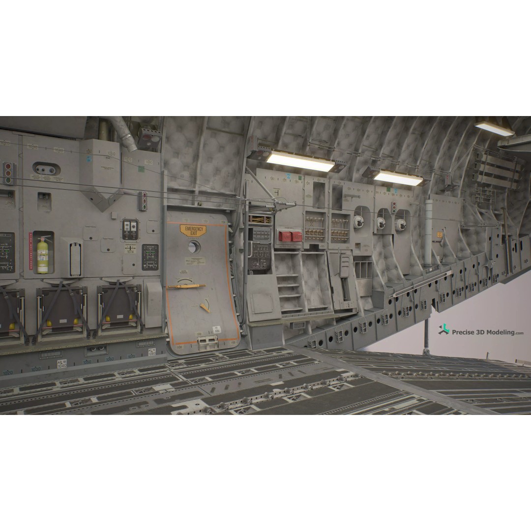 C-17 Globemaster III 3D Model – Ultra Detailed Military Transport Aircraft, FBX - View 29