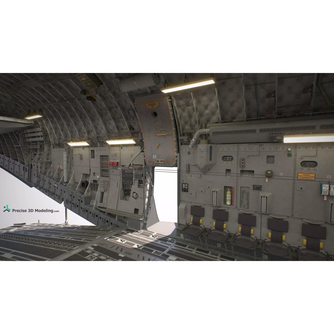 C-17 Globemaster III 3D Model – Ultra Detailed Military Transport Aircraft, FBX - View 30