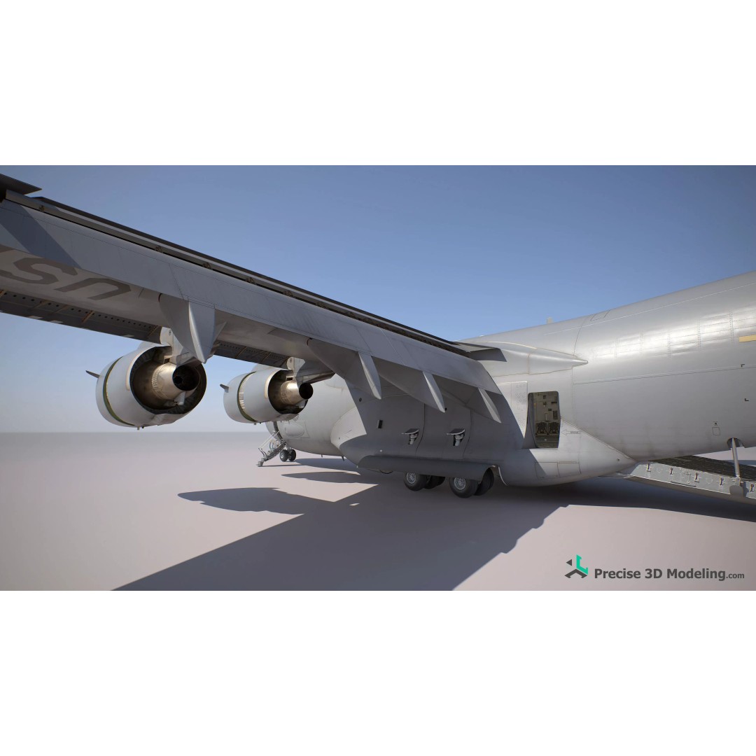 C-17 Globemaster III 3D Model – Ultra Detailed Military Transport Aircraft, FBX - View 7