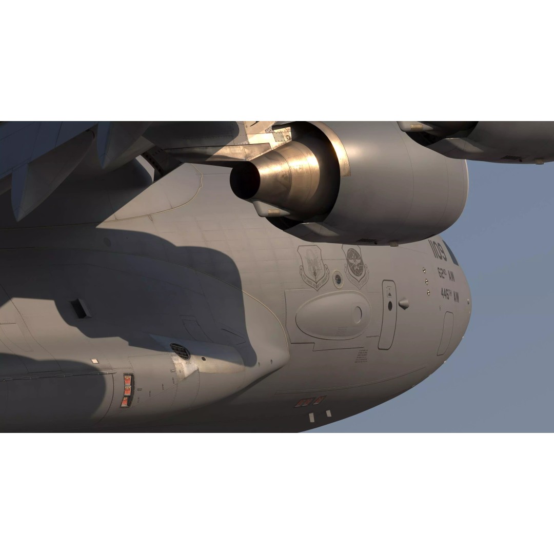 C-17 Globemaster III 3D Model – Ultra Detailed Military Transport Aircraft, FBX - View 9