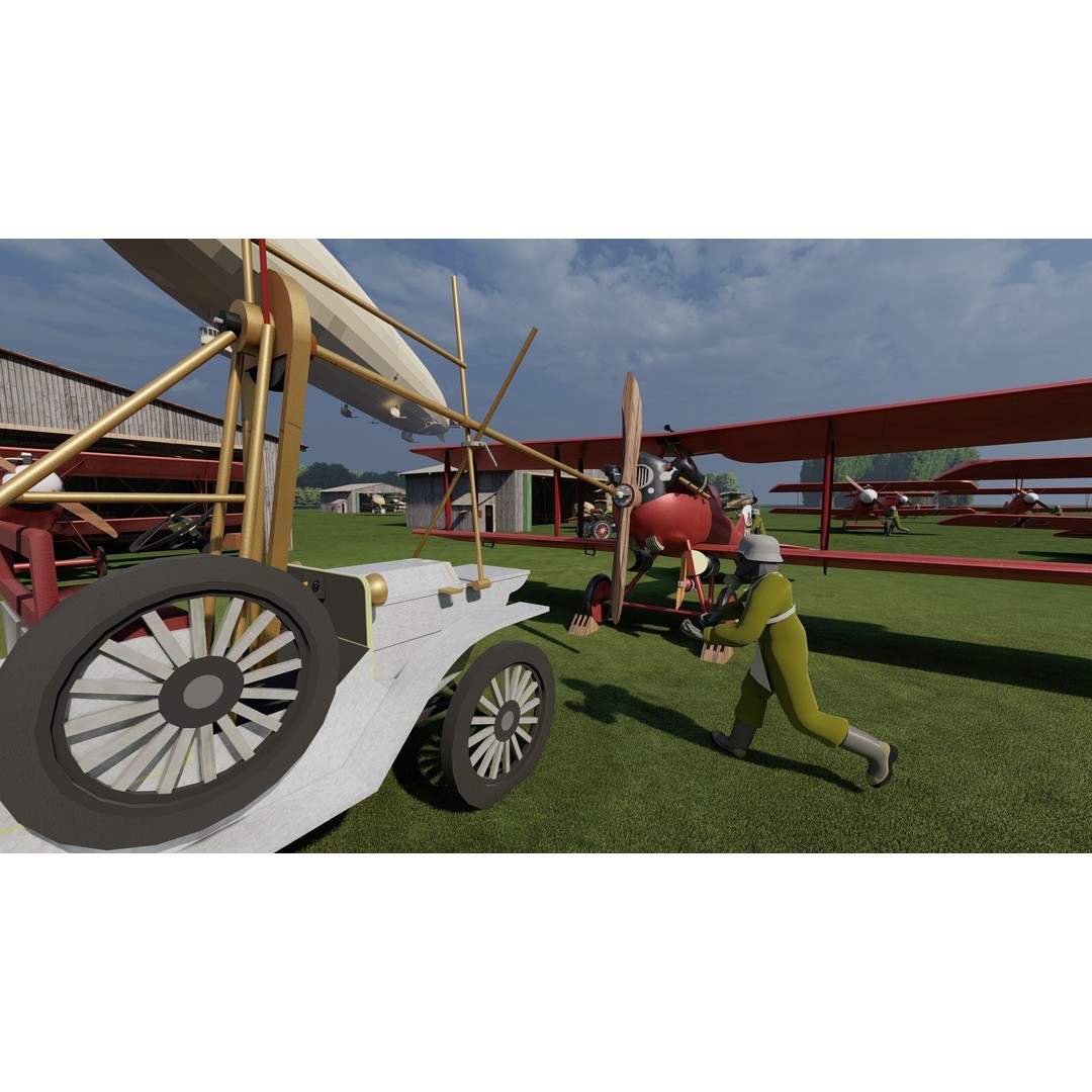 WW1 Airport 3D Model – Detailed Historic Scene, SketchUp, FBX - View 12