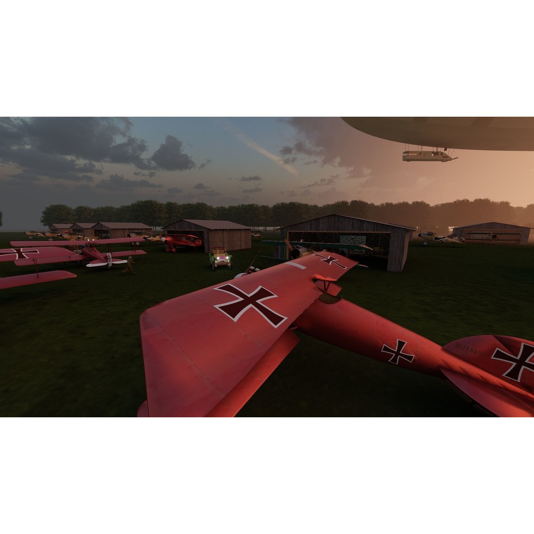 WW1 Airport 3D Model – Detailed Historic Scene, SketchUp, FBX - View 14
