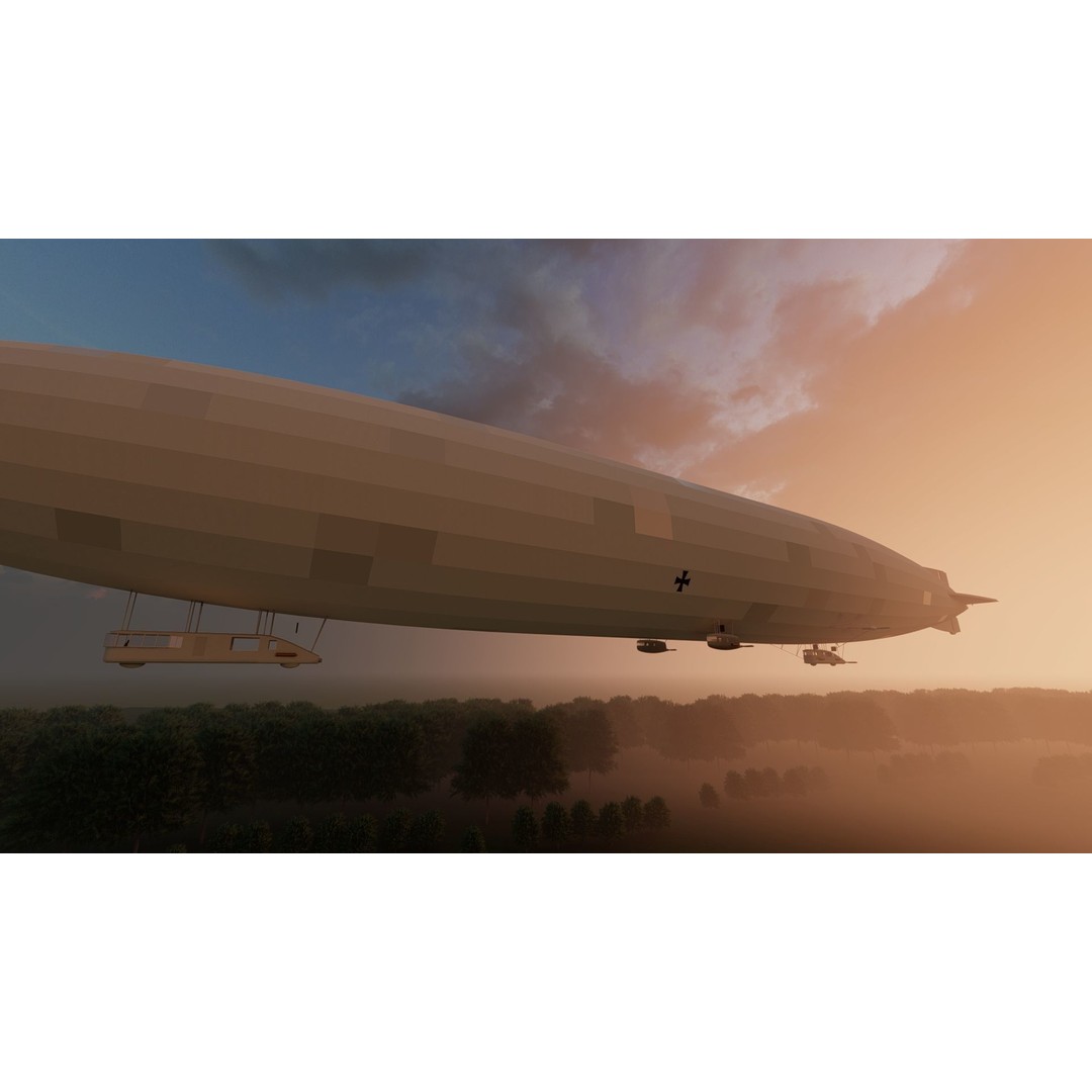 WW1 Airport 3D Model – Detailed Historic Scene, SketchUp, FBX - View 15