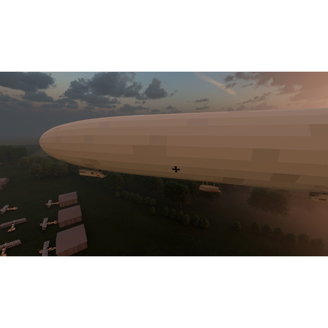 WW1 Airport 3D Model – Detailed Historic Scene, SketchUp, FBX - View 16