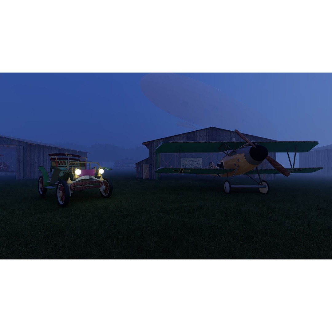 WW1 Airport 3D Model – Detailed Historic Scene, SketchUp, FBX - View 18