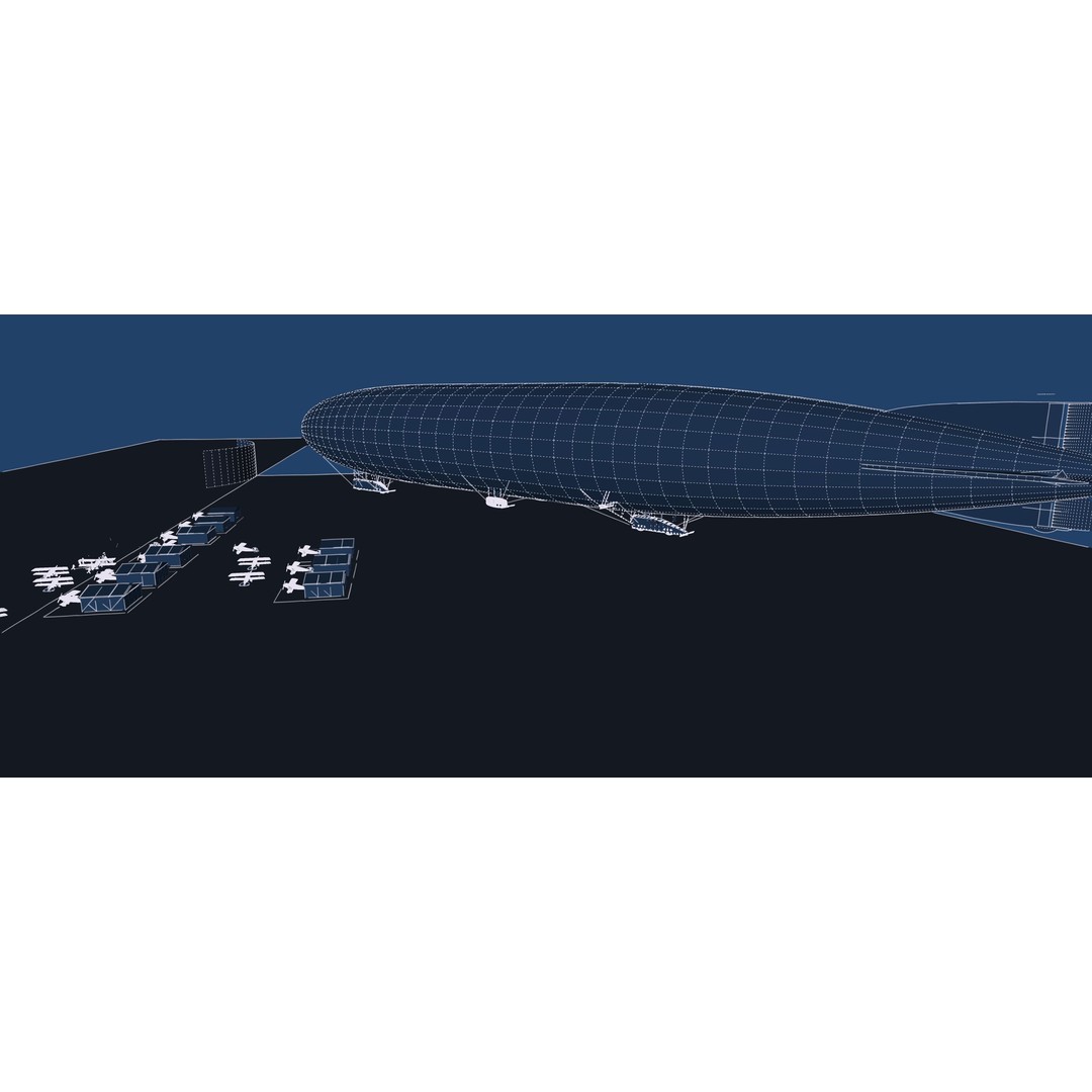 WW1 Airport 3D Model – Detailed Historic Scene, SketchUp, FBX - View 32