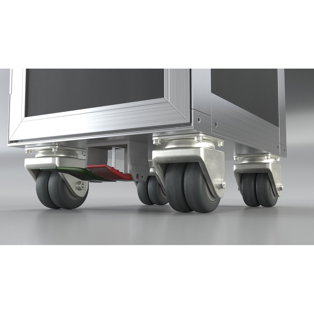 Bordbar Airline Trolley 3D Model – High Poly Animated Asset, FBX - View 16
