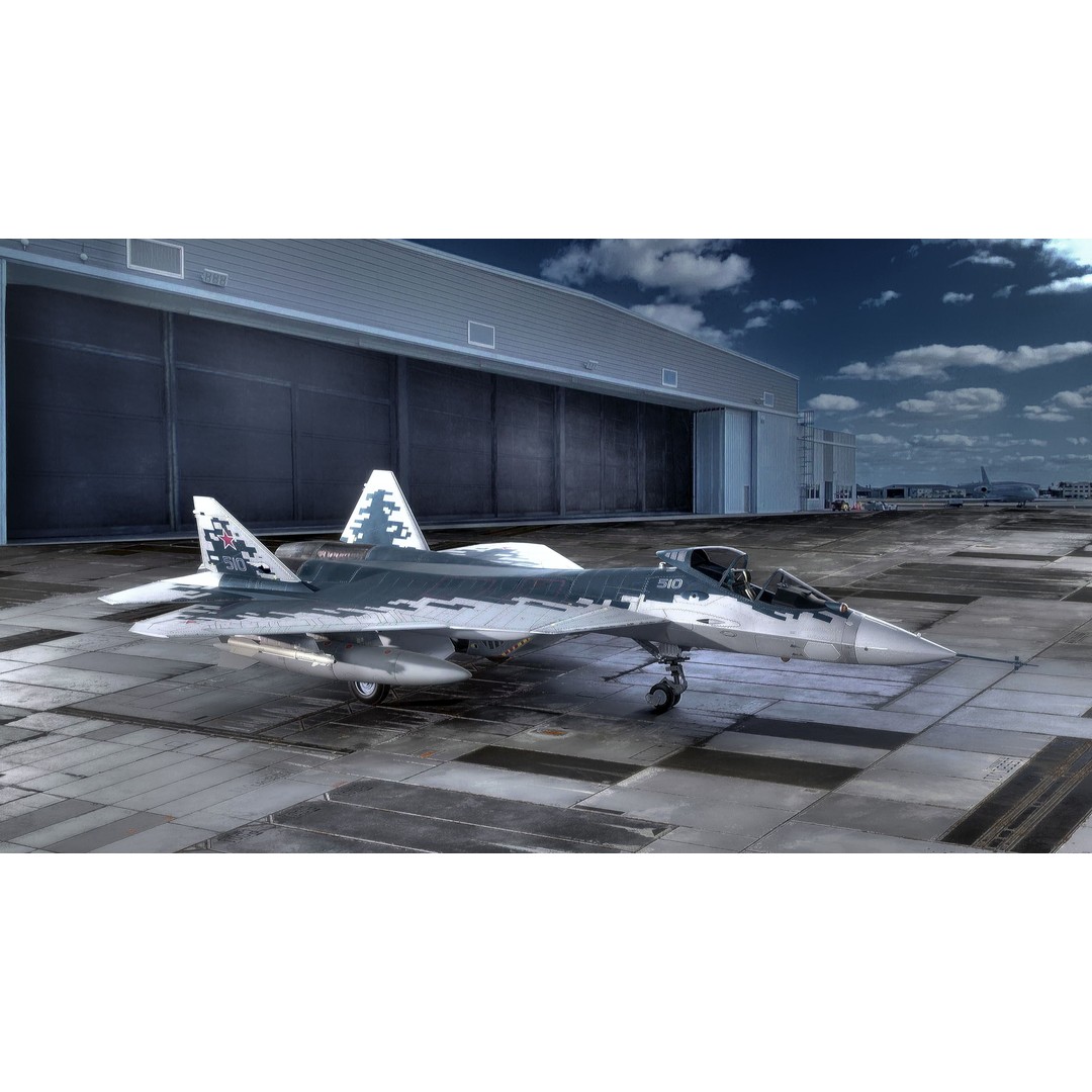 SU57 Felon 3D Model – Low Poly Fully Rigged Jet with High Res Textures - View 18