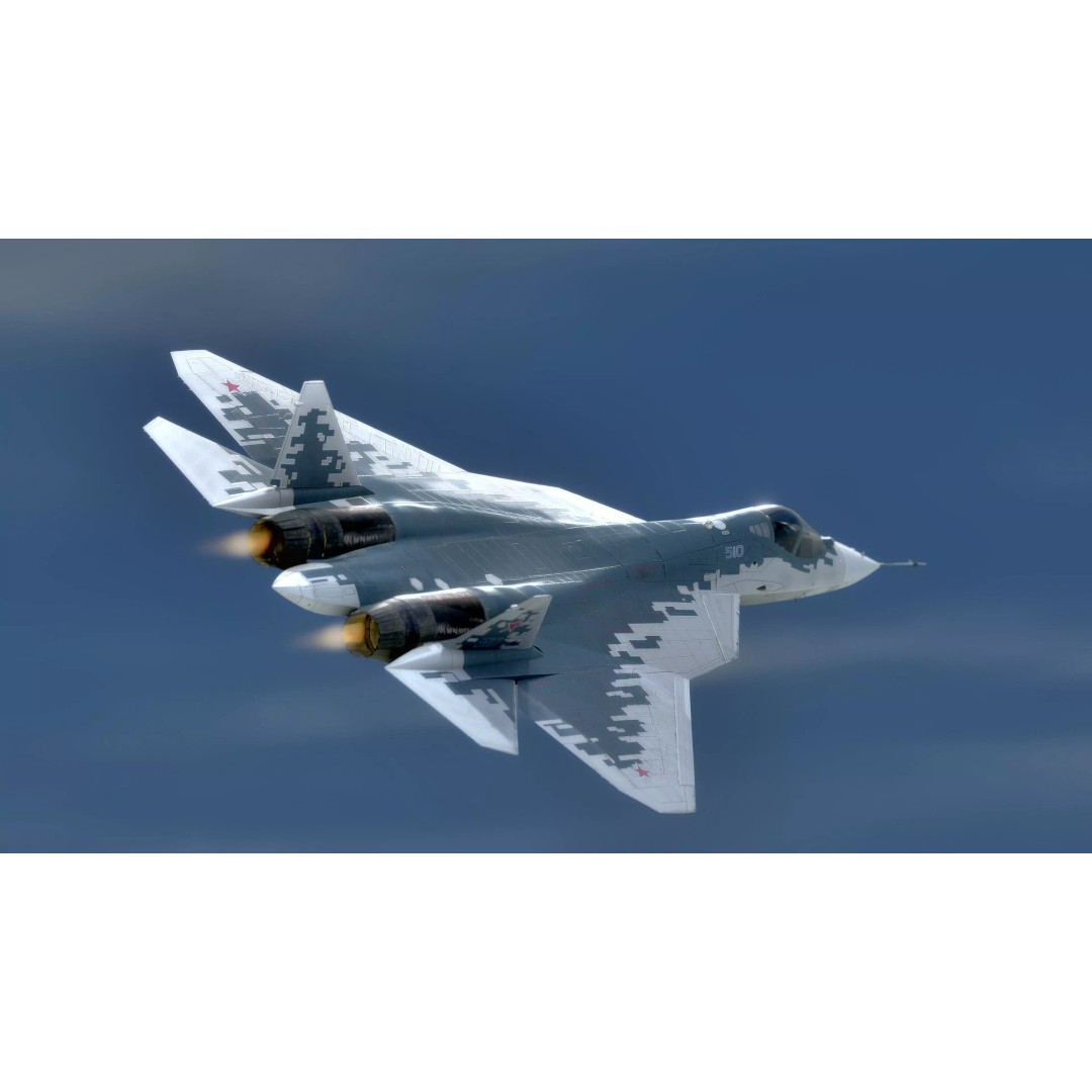 SU57 Felon 3D Model – Low Poly Fully Rigged Jet with High Res Textures - View 2