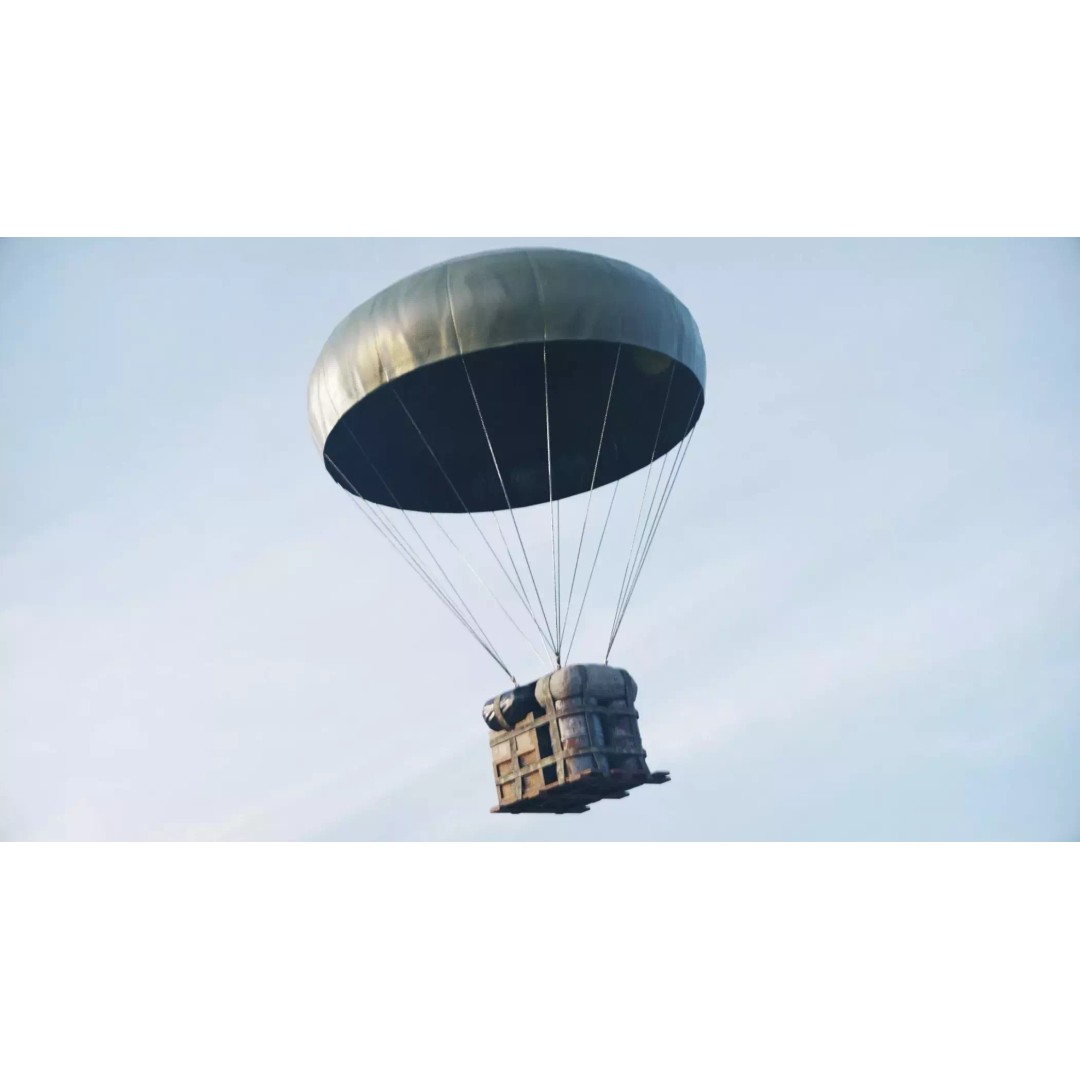 Air Drop 3D Model – Low Poly Game Asset with PBR Textures - View 2