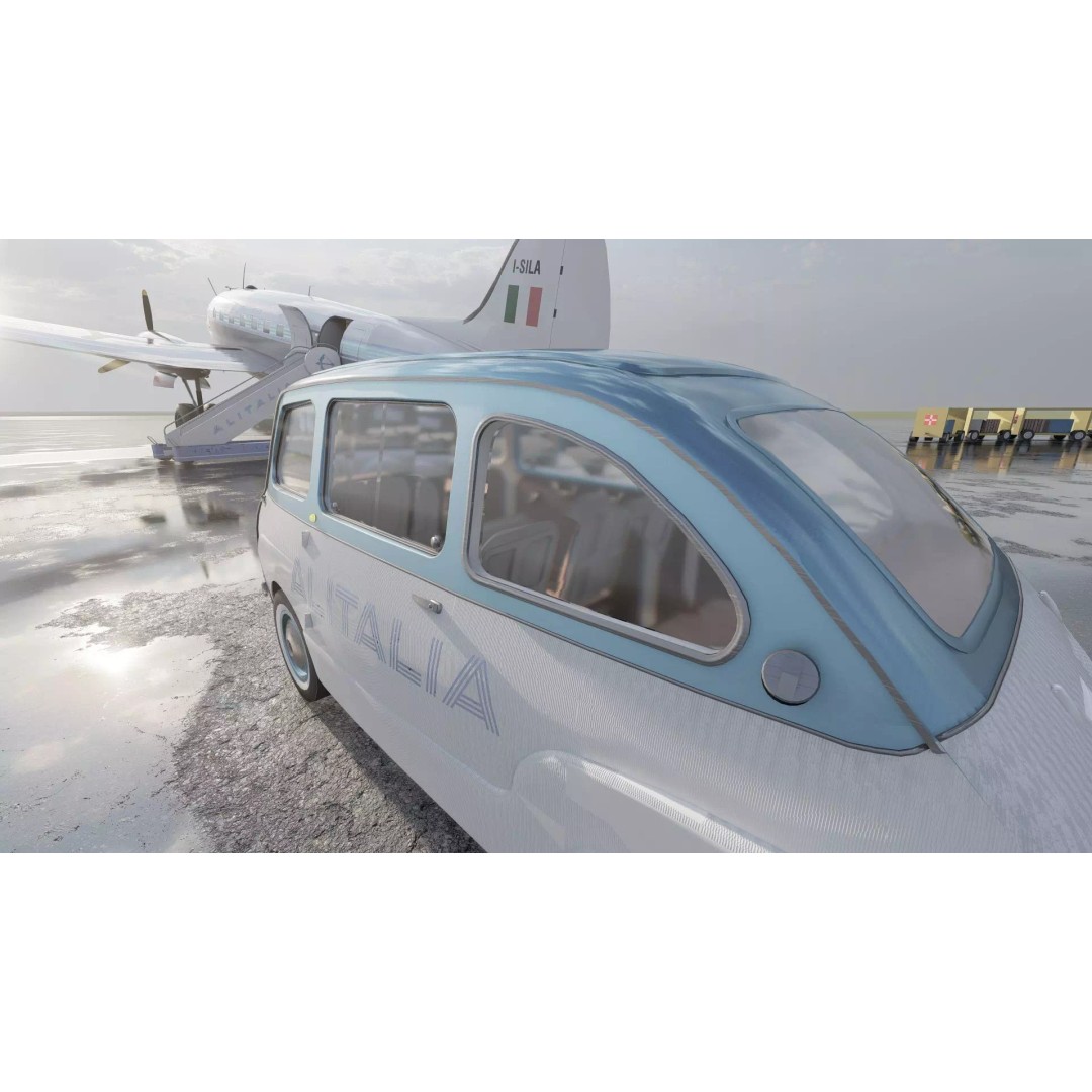 Curtiss C-46 Commando 3D Model – Detailed Aircraft Interior & Exterior - View 22
