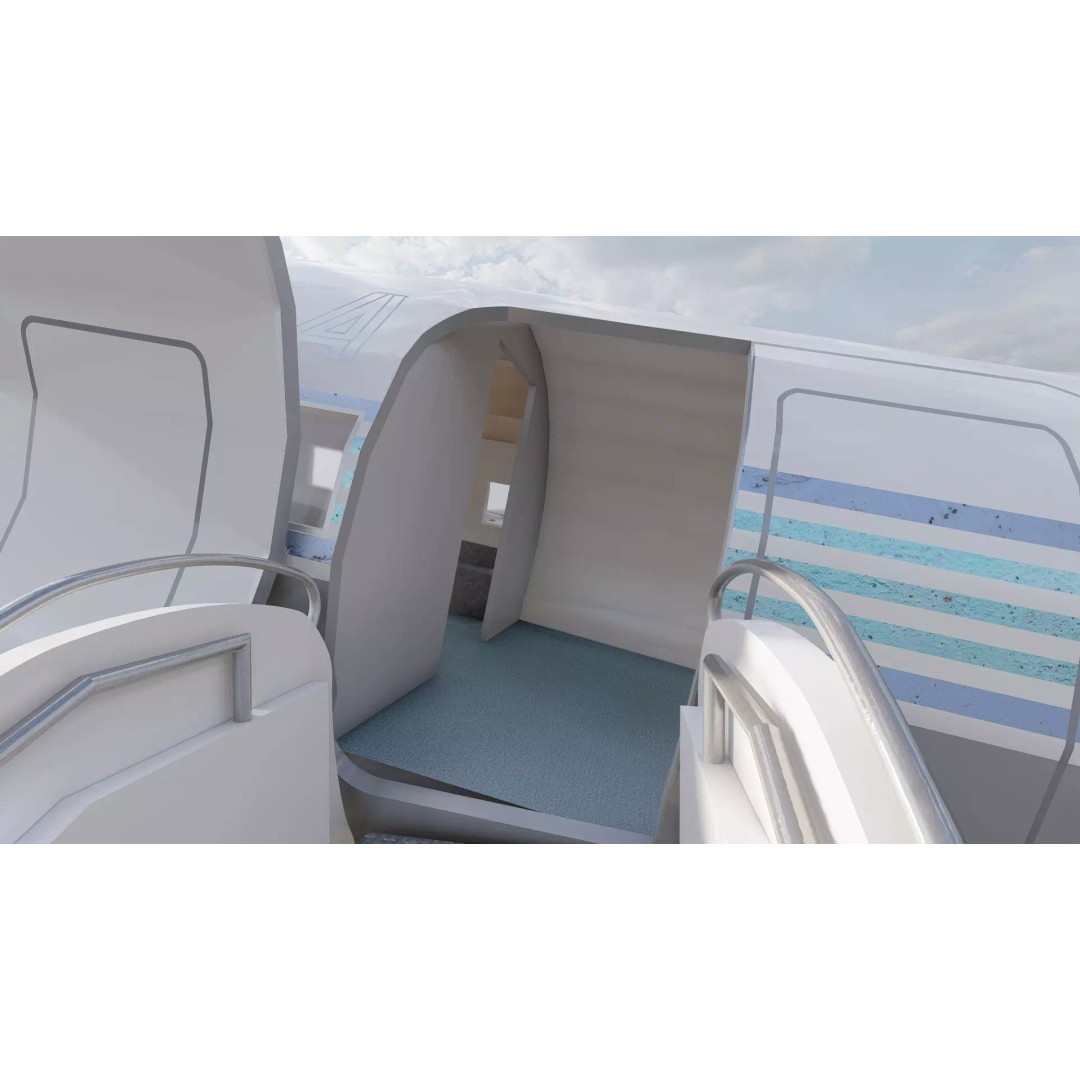 Curtiss C-46 Commando 3D Model – Detailed Aircraft Interior & Exterior - View 26