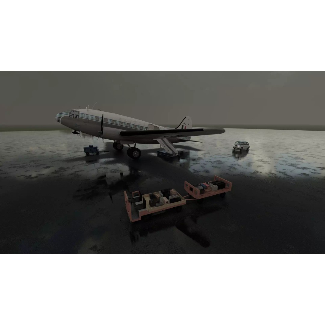 Curtiss C-46 Commando 3D Model – Detailed Aircraft Interior & Exterior - View 31
