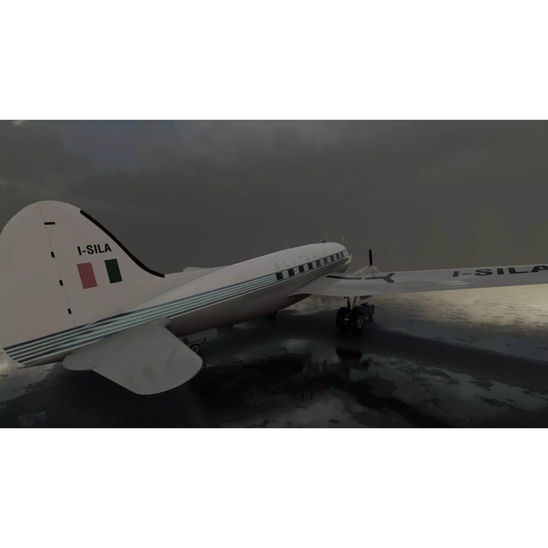 Curtiss C-46 Commando 3D Model – Detailed Aircraft Interior & Exterior - View 35