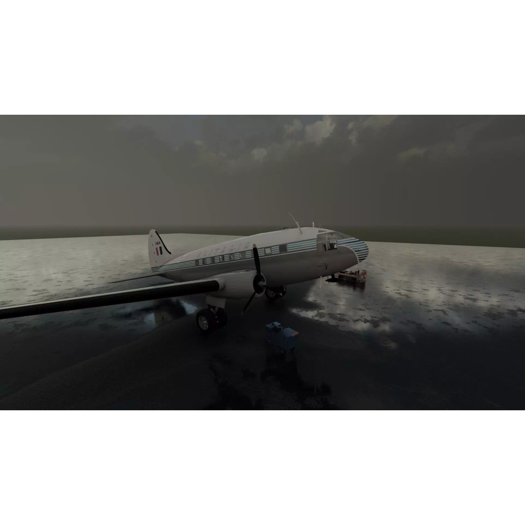 Curtiss C-46 Commando 3D Model – Detailed Aircraft Interior & Exterior - View 36
