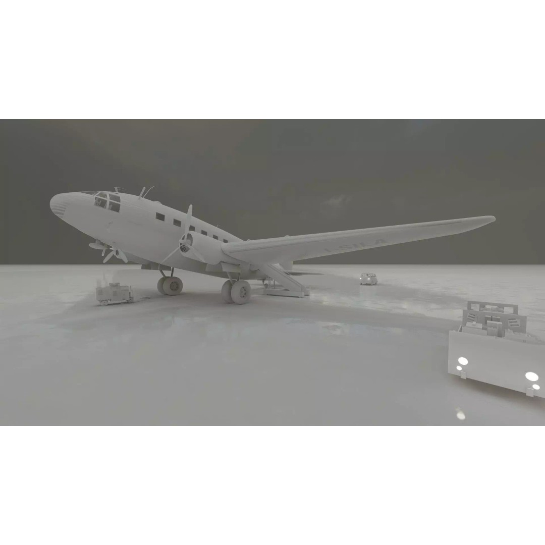 Curtiss C-46 Commando 3D Model – Detailed Aircraft Interior & Exterior - View 39
