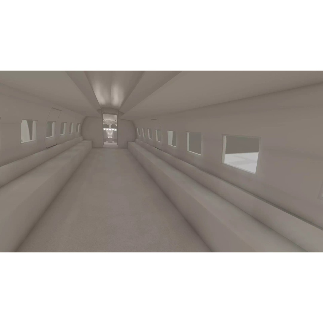 Curtiss C-46 Commando 3D Model – Detailed Aircraft Interior & Exterior - View 45