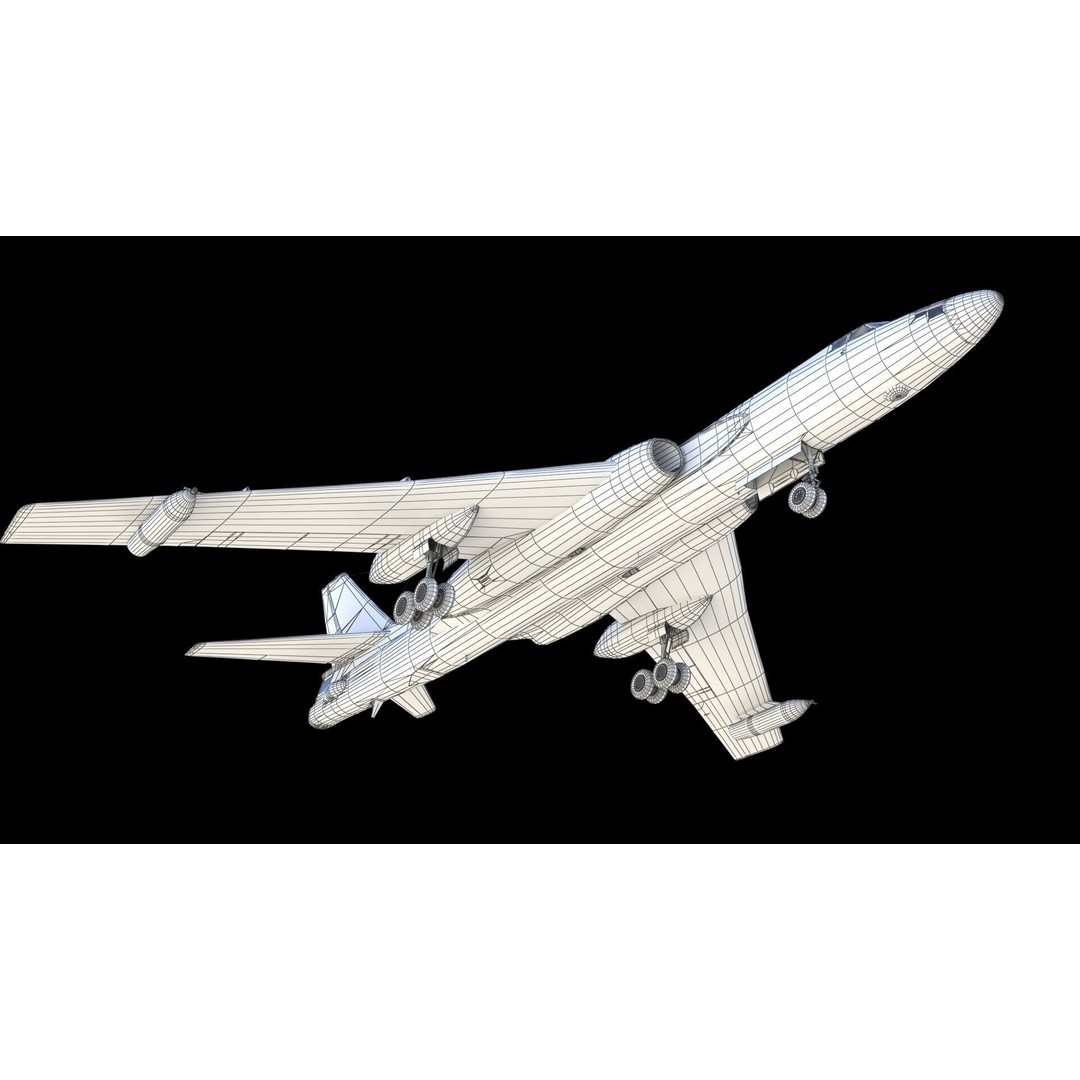 Xian H-6U 3D Model – Military Aircraft, FBX, PBR Textures
