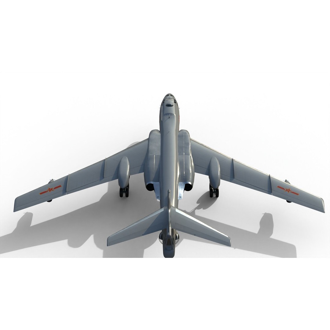 Xian H-6U 3D Model – Military Aircraft, FBX, PBR Textures - View 16