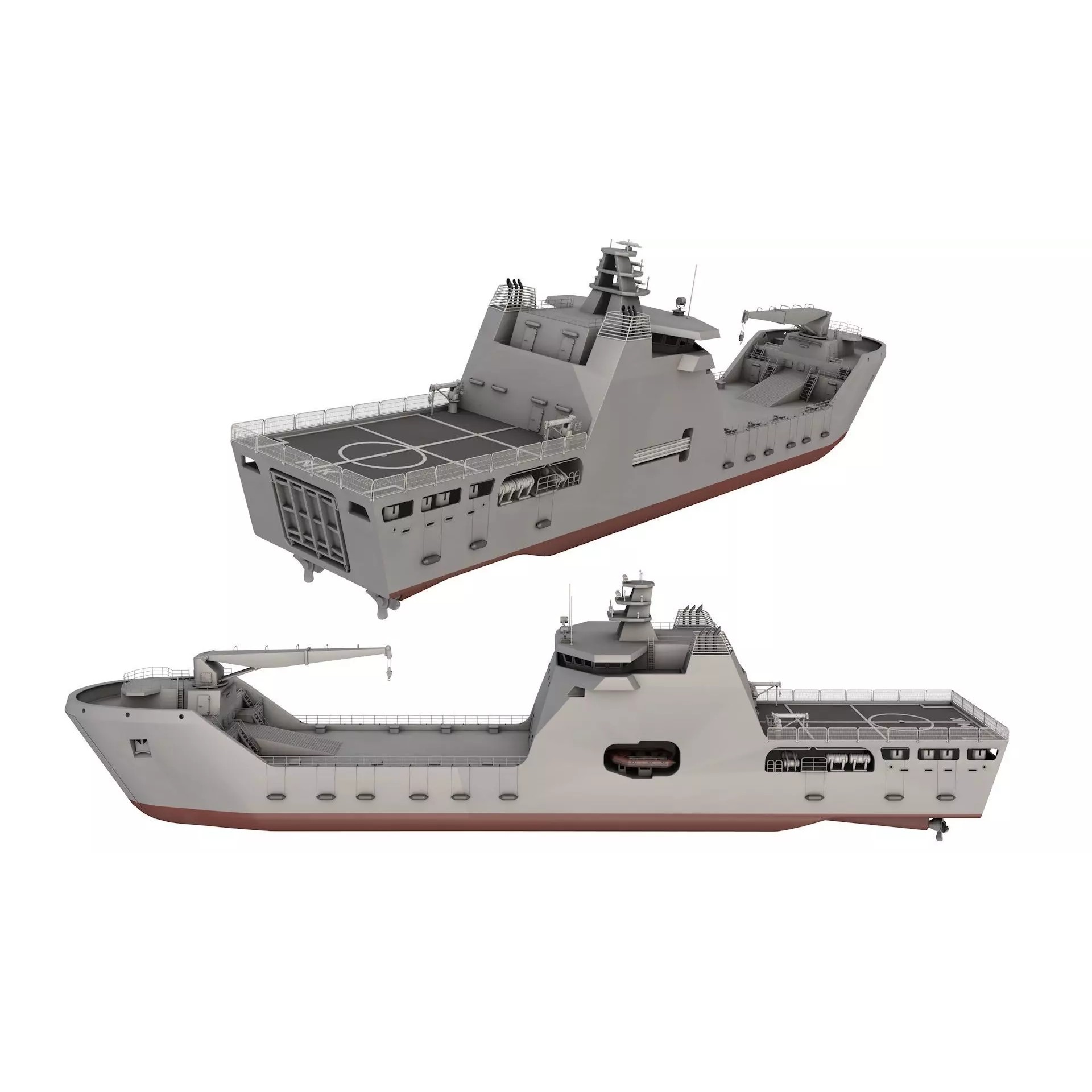 LST 100 - Low-Poly Game-Ready 3D Model - View 2