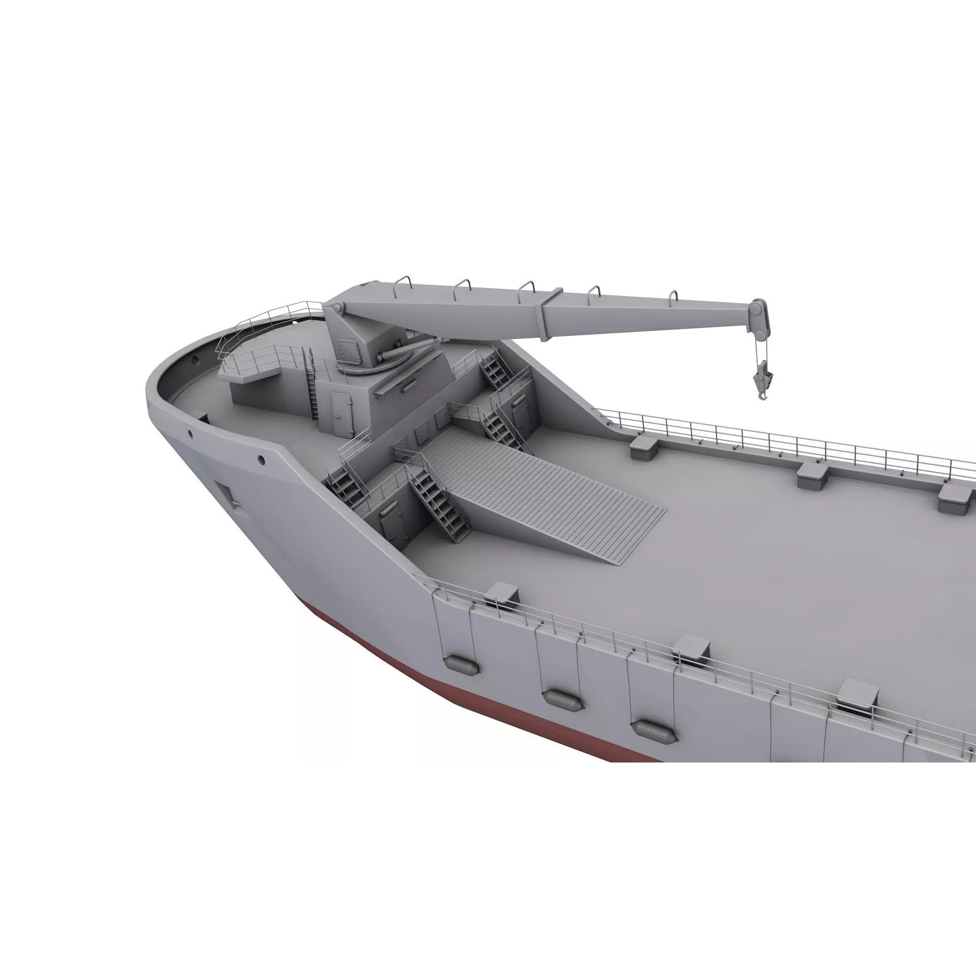 LST 100 - Low-Poly Game-Ready 3D Model - View 8