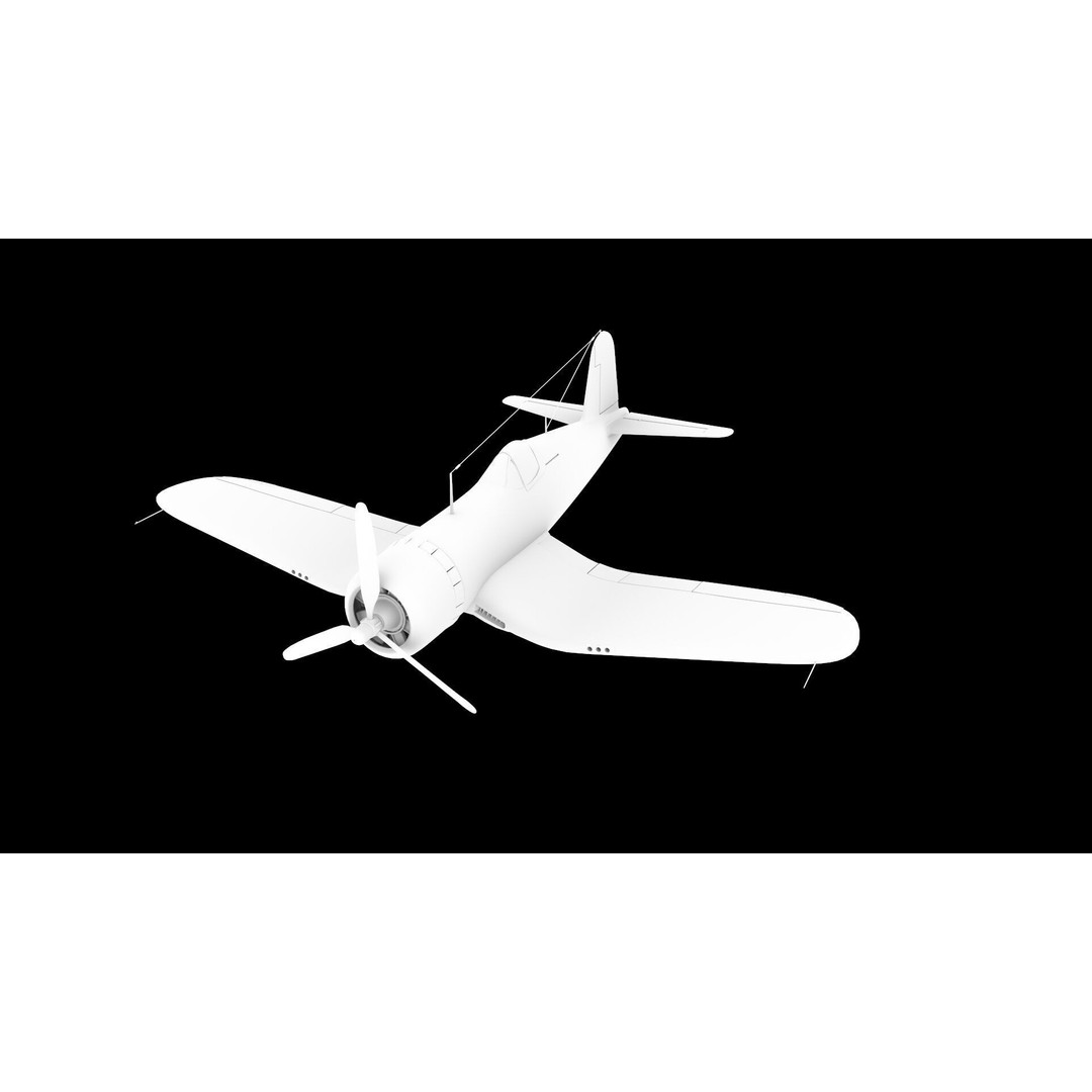 WWI WWII Fighter Planes Bundle 3D Model – Low Poly Game Asset, FBX, OBJ - View 14