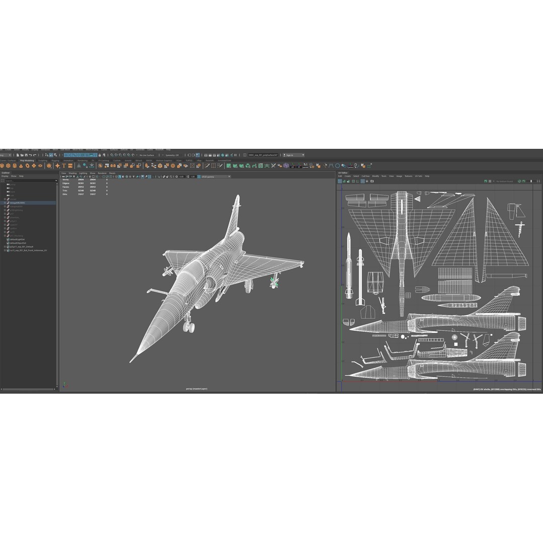 WWI WWII Fighter Planes Bundle 3D Model – Low Poly Game Asset, FBX, OBJ - View 17