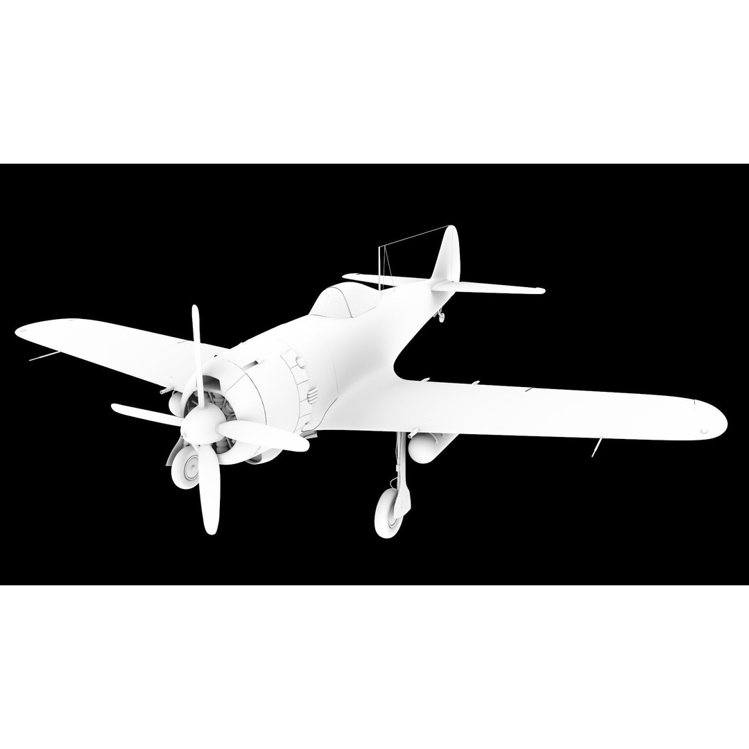 WWI WWII Fighter Planes Bundle 3D Model – Low Poly Game Asset, FBX, OBJ - View 19