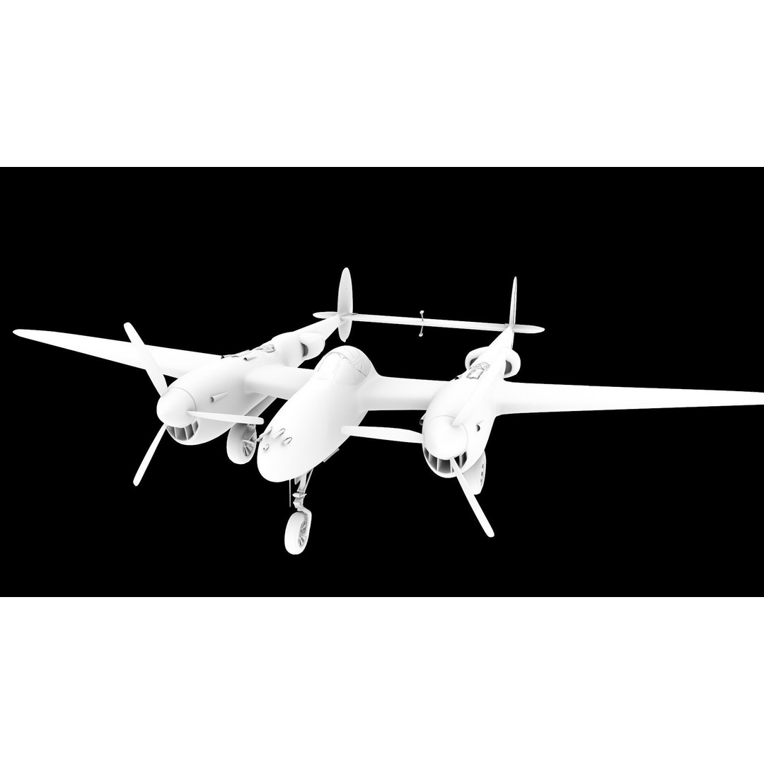 WWI WWII Fighter Planes Bundle 3D Model – Low Poly Game Asset, FBX, OBJ - View 21