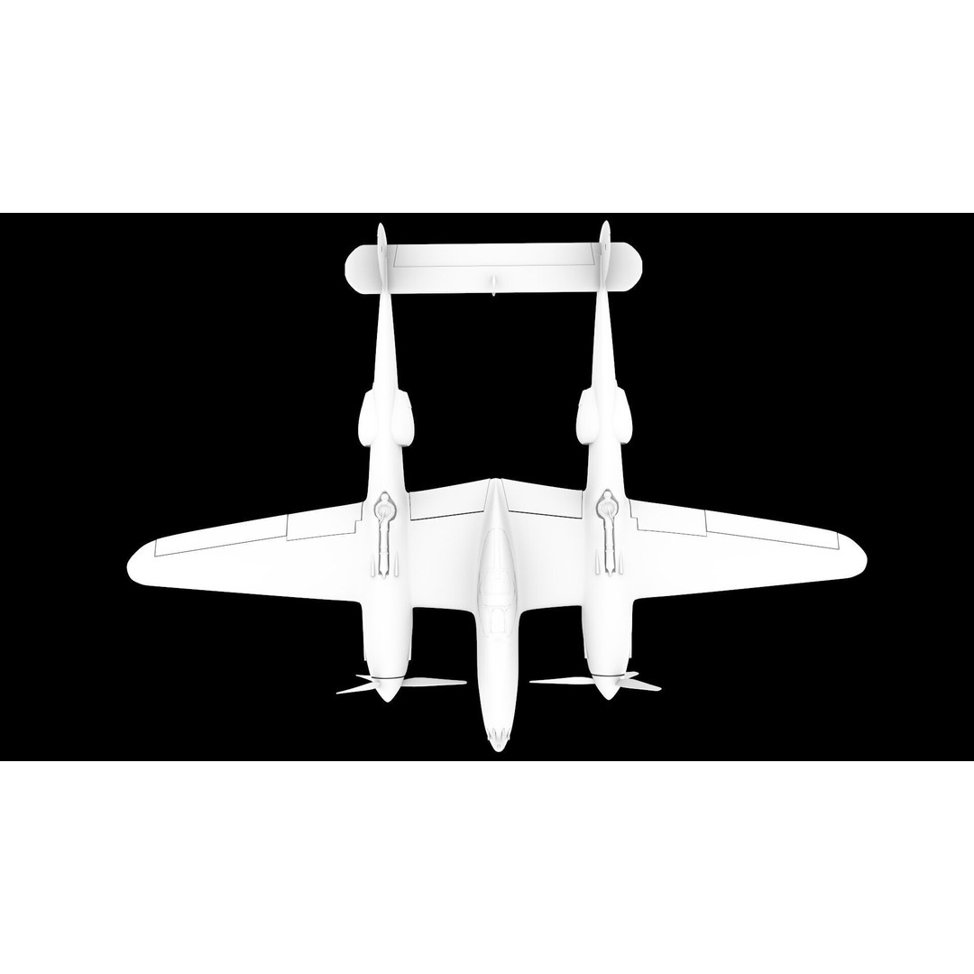 WWI WWII Fighter Planes Bundle 3D Model – Low Poly Game Asset, FBX, OBJ - View 22