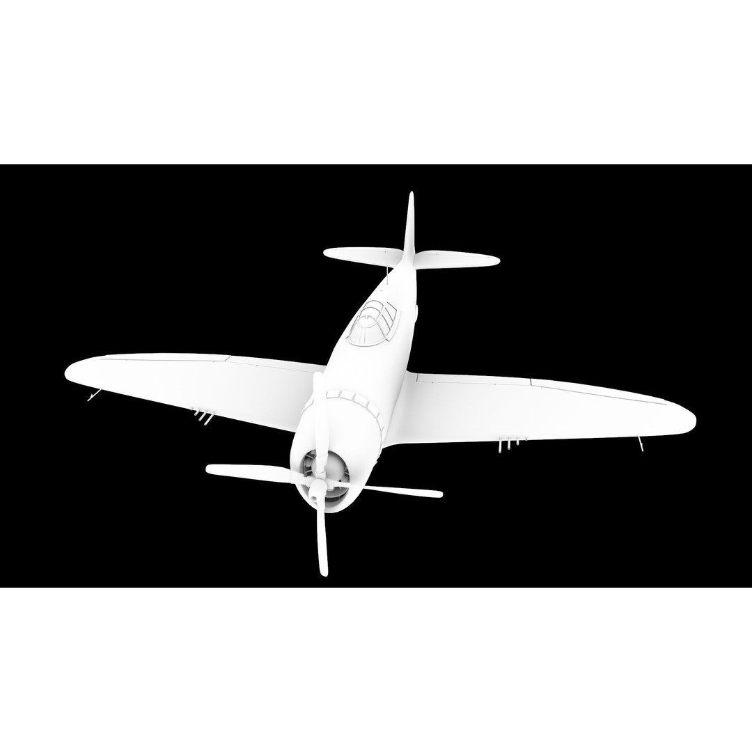 WWI WWII Fighter Planes Bundle 3D Model – Low Poly Game Asset, FBX, OBJ - View 24