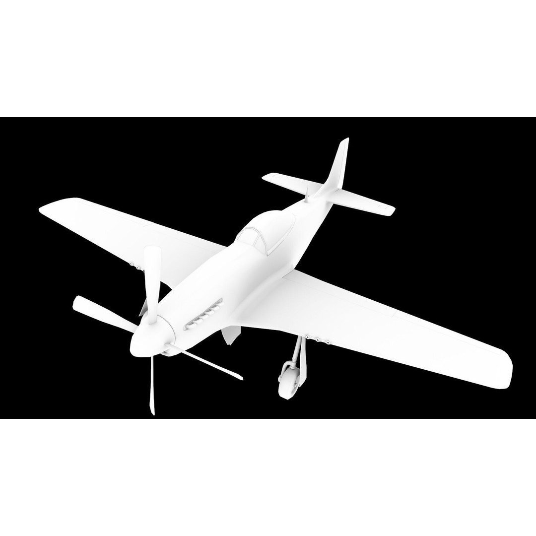 WWI WWII Fighter Planes Bundle 3D Model – Low Poly Game Asset, FBX, OBJ - View 26