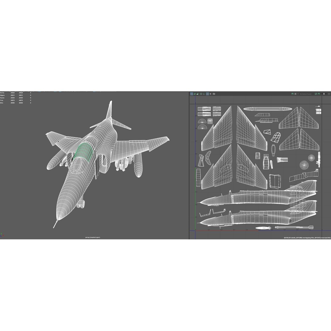 WWI WWII Fighter Planes Bundle 3D Model – Low Poly Game Asset, FBX, OBJ - View 28