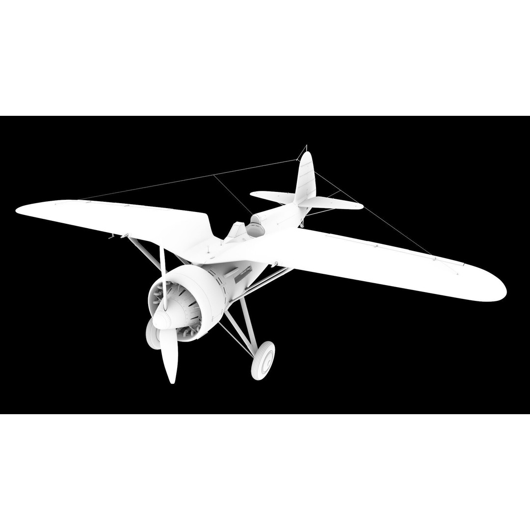 WWI WWII Fighter Planes Bundle 3D Model – Low Poly Game Asset, FBX, OBJ - View 30