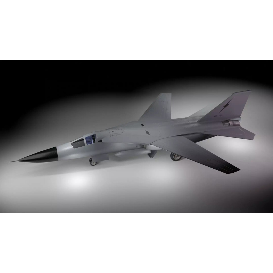 General Dynamics F-111 Aardvark 3D Model – Low Poly Game Asset, FBX - View 2